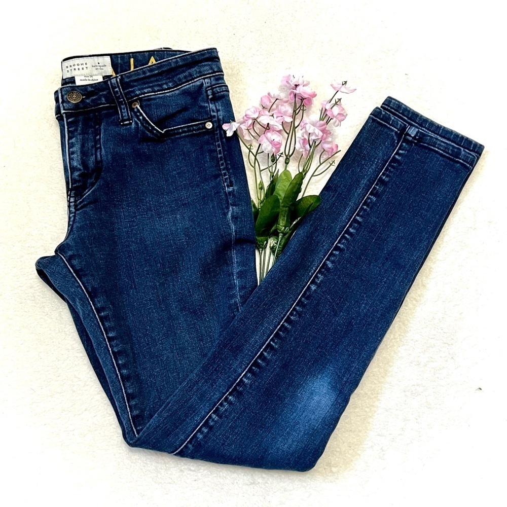 Kate Spade NY Broome Street Dark Wash Skinny Jean - size 24